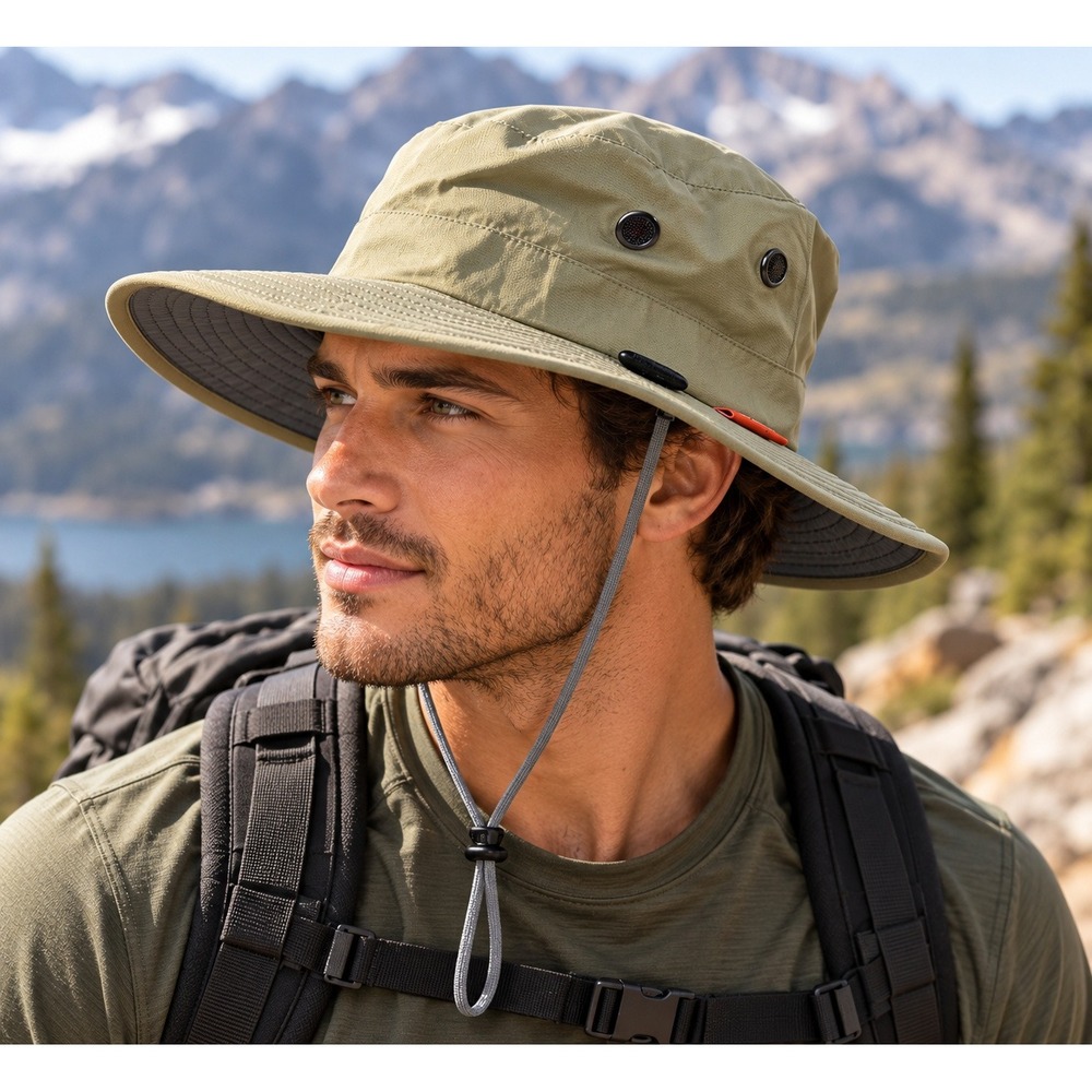Shelta Seahawk Sun Hat L/XL Tan M-200 Performance Sun Protection Wide Brim #1692
